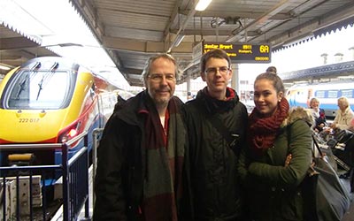 My mother took this picture at the railway station of Sheffield. Goodbye!